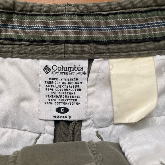 Columbia Hiking Camping Utility Straight Leg Ankle Pants in Green Womens 6 / 28 - Picture 7 of 11